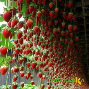 Клубника ампельная Анастасия купить по цене от 370р. в интернет-магазине «Посадика» с доставкой почтой в в Приморско-Ахтарске и по всей России – [изображение №1].